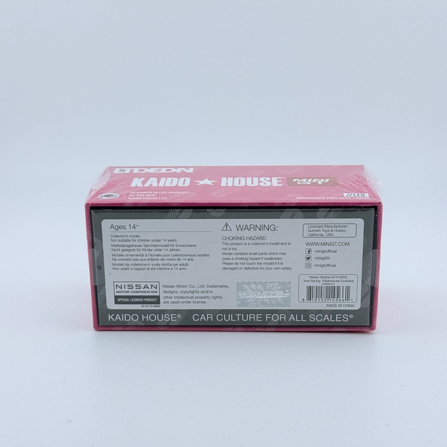 Kaido House x Mini GT LTDEDN R33 Skyline Katsura Orange Imai Racing Exclusive