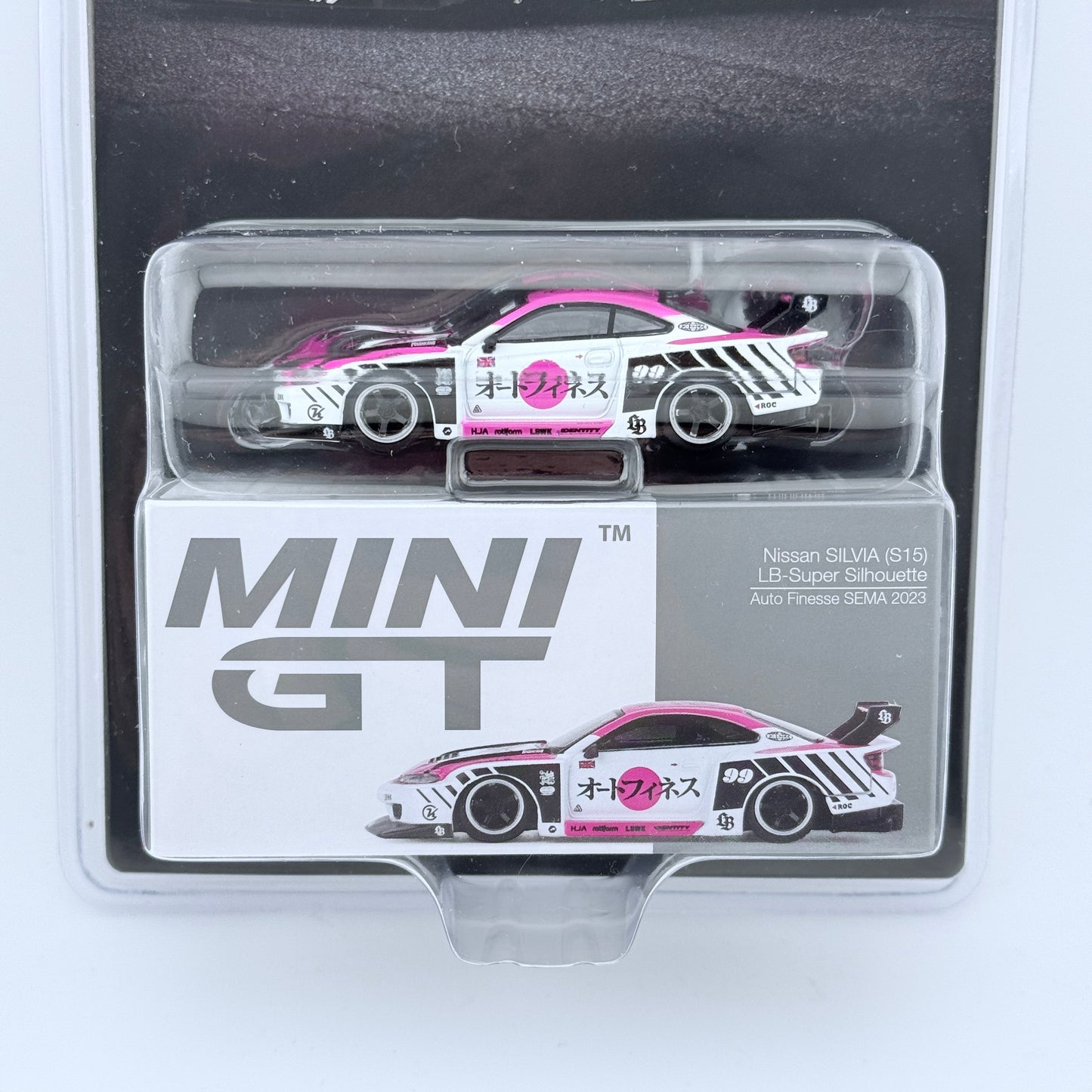 Mini GT 1:64 Nissan LB-Super Silhouette S15 SILVIA Auto Finesse SEMA 2023