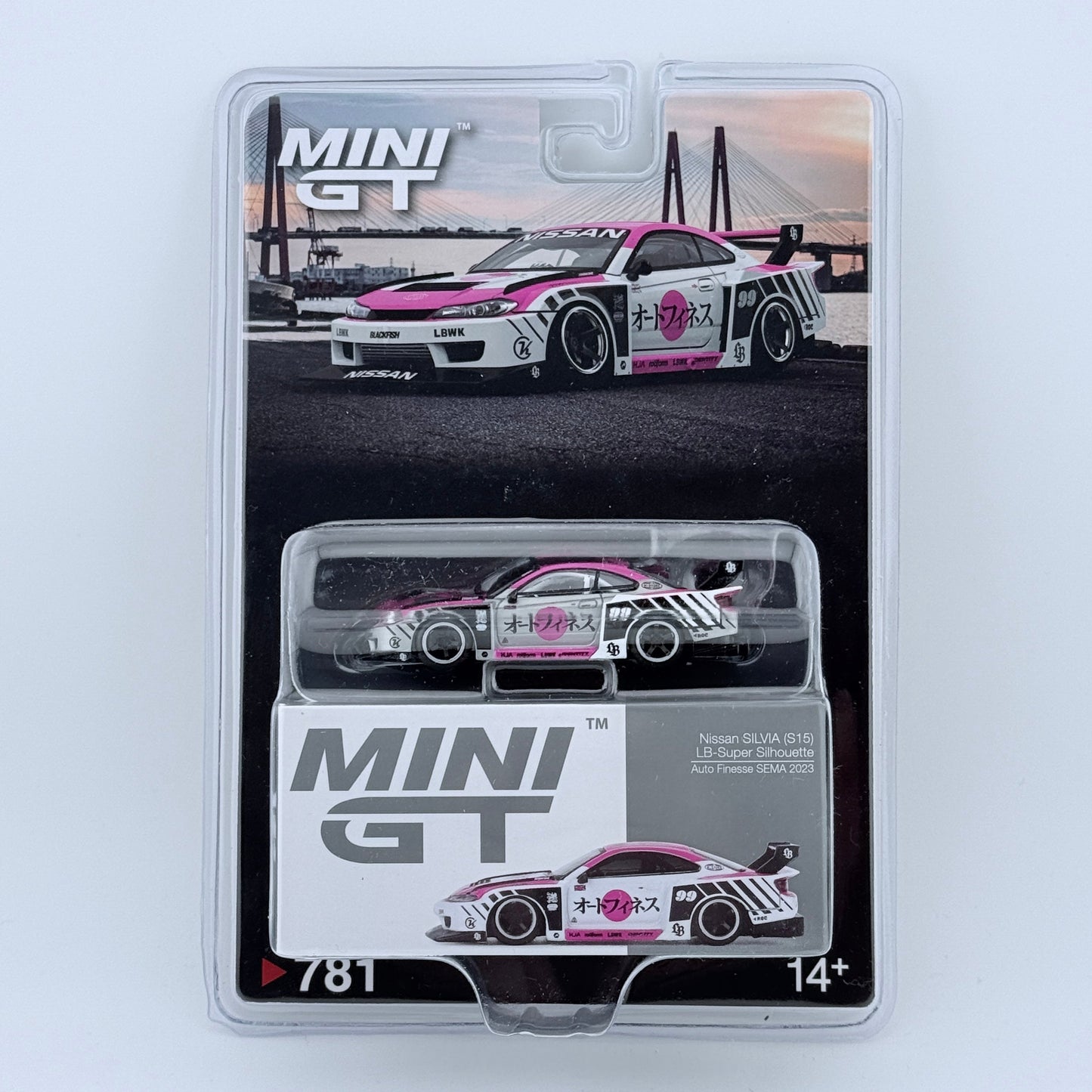 Mini GT 1:64 Nissan LB-Super Silhouette S15 SILVIA Auto Finesse SEMA 2023