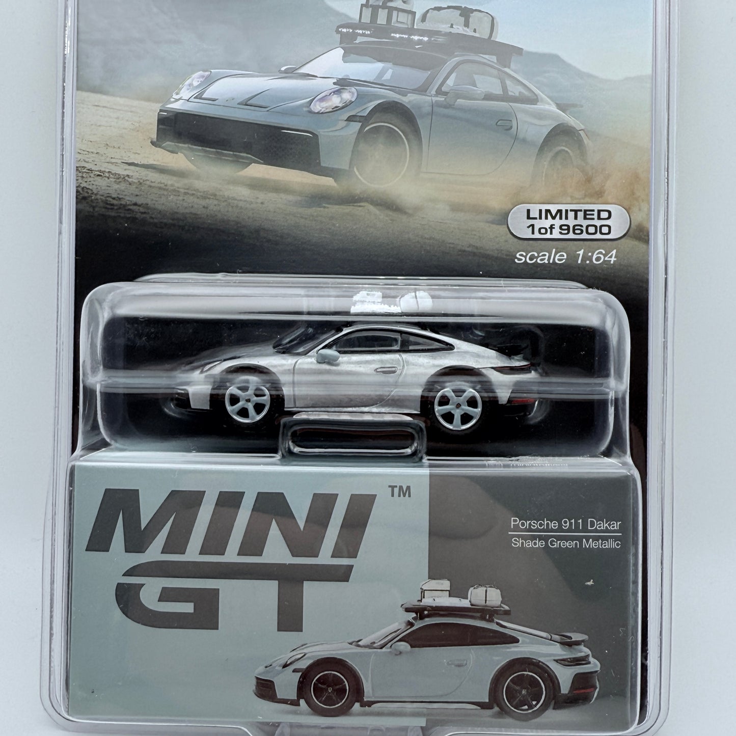 Mini GT Porsche 911 Dakar Shade Green Metallic #780