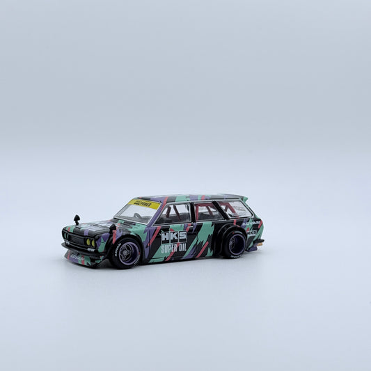 Kaido House x Mini GT Datsun 510 Wagon HKS Livery